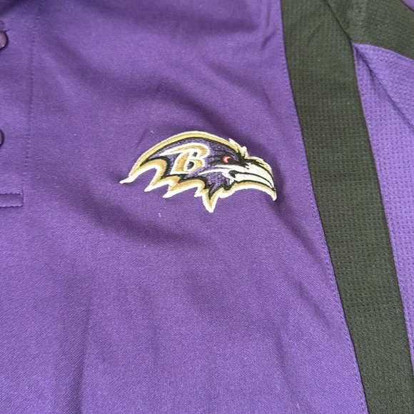 Purple Baltimore Ravens Polo Shirt - Picture 3 of 7